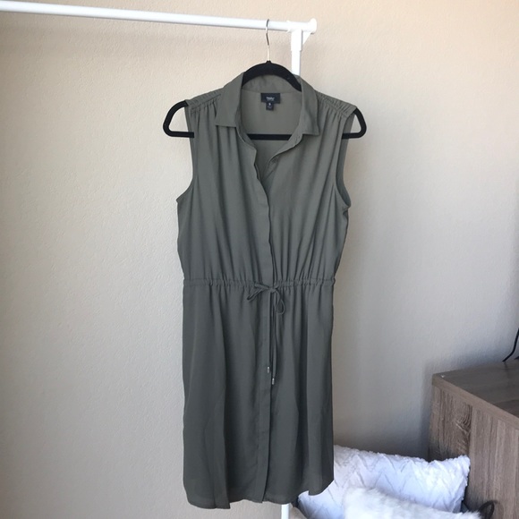 Mossimo Supply Co. Dresses & Skirts - Mossimo, olive green shirt dress, size S